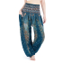Yoga-Harembroek Small Veer groen/blauw